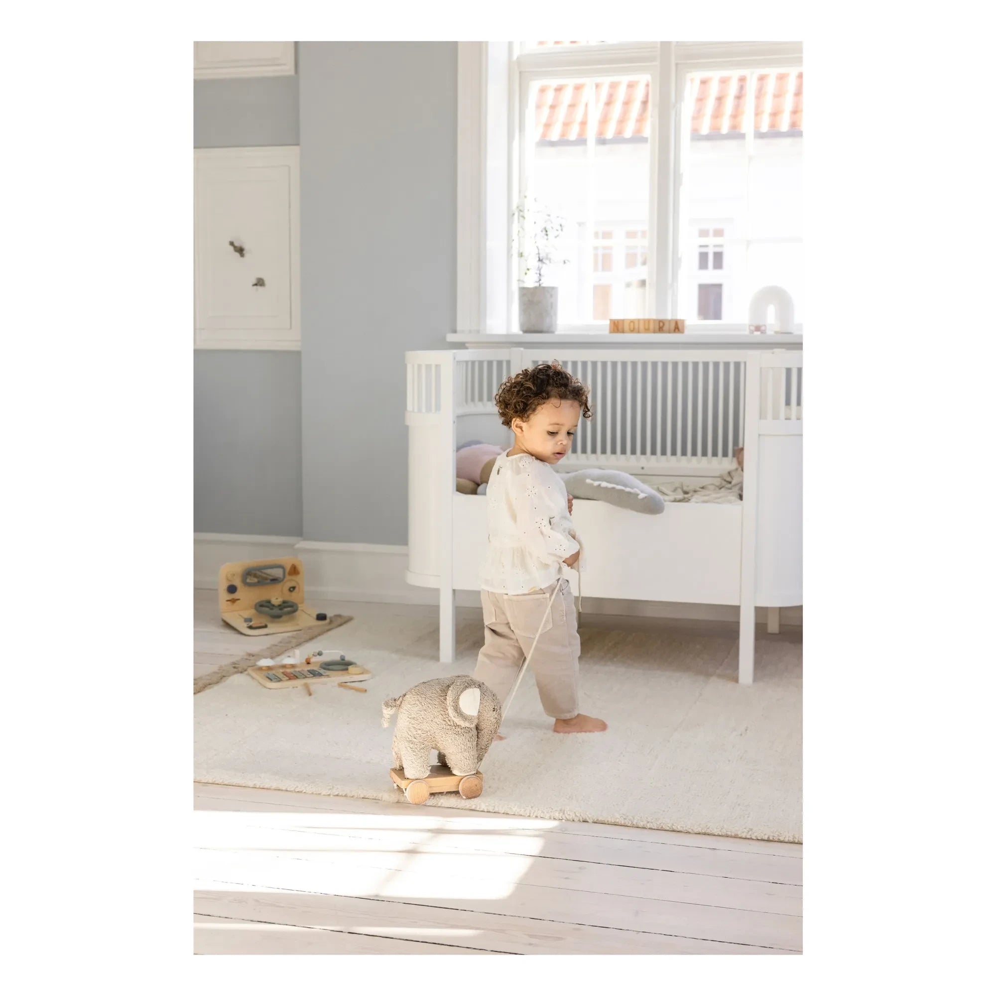 Sebra - Pull-Along Elephant Toy | Gray