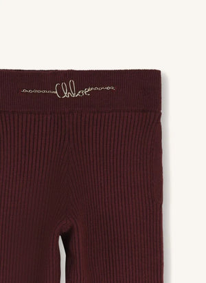 Chloé - Organic cotton knit pants | Plum