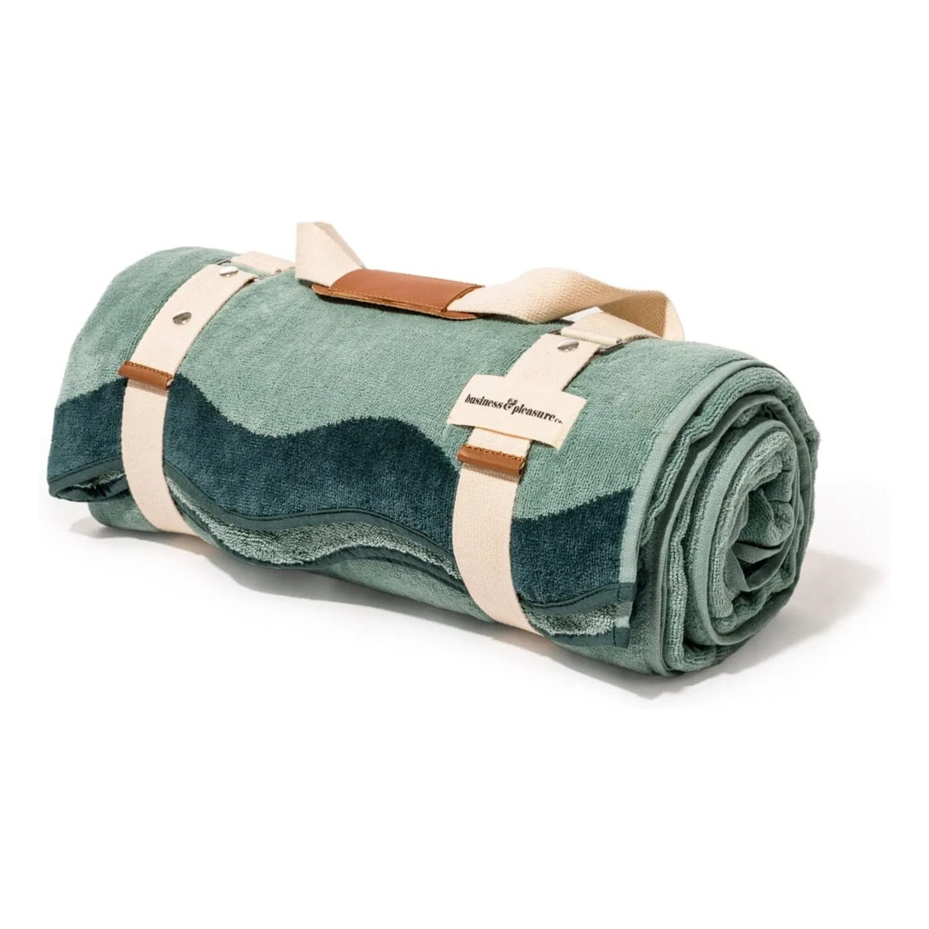 Business & Pleasure Co. - Perforated Beach Towel | Green