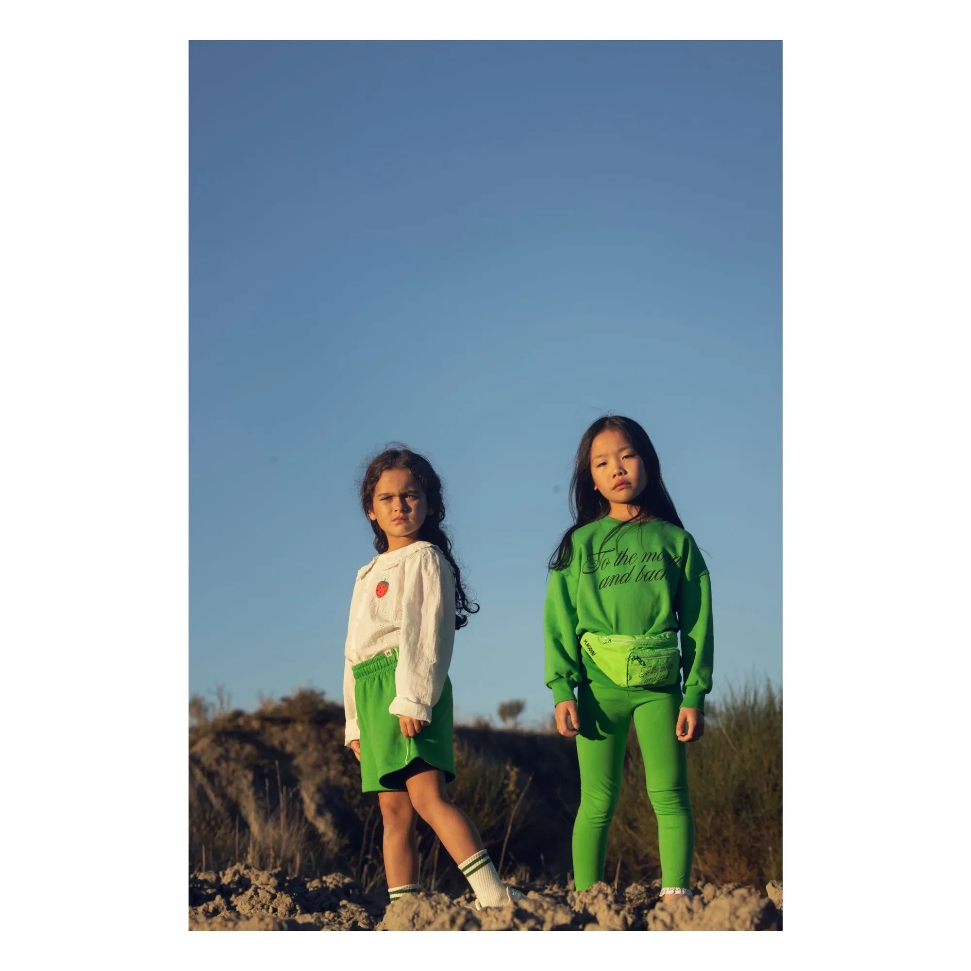 Mini Rodini - Grown and Returned Bag Made from Recycled Fiber | Fluorescent Green