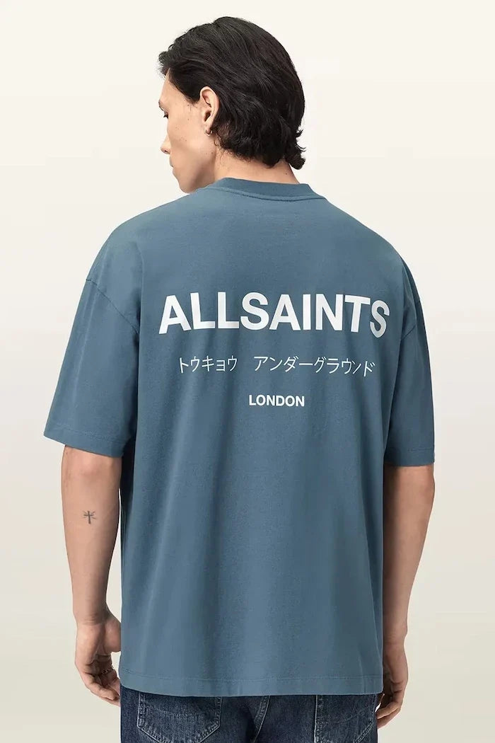 AllSaints Erkek Pamuklu Oversize Tişört