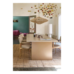 HKliving - Rectangular Dining Table | Cream
