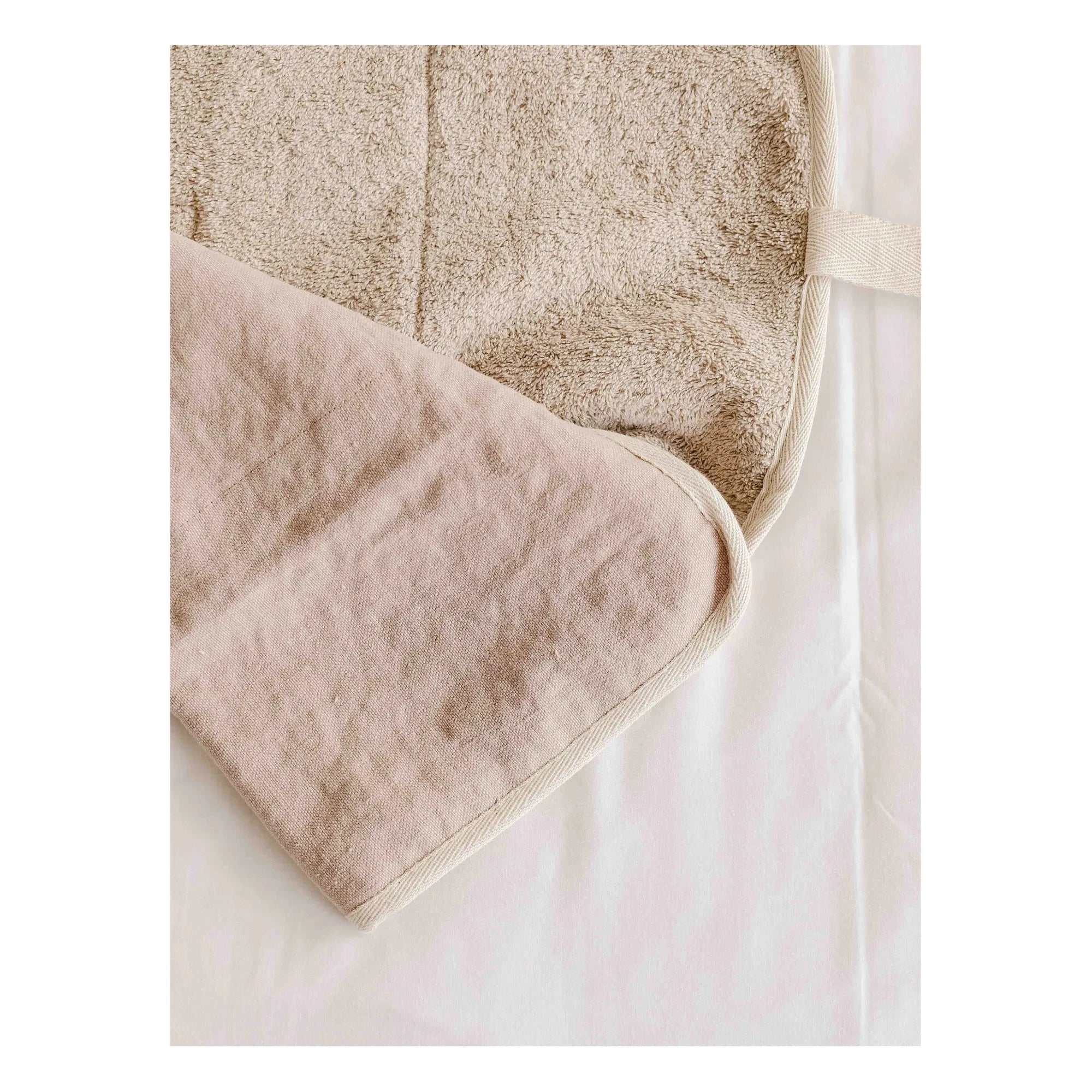 Adorna - Linen Travel Changing Mat | Powder Pink