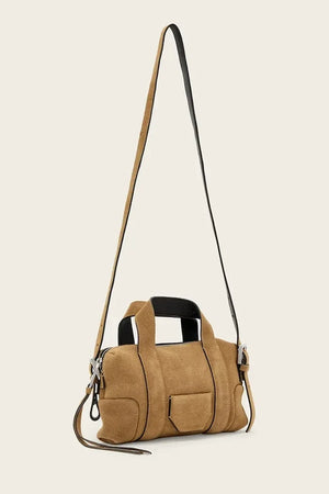 AllSaints kadın süet crossbody çanta ARES