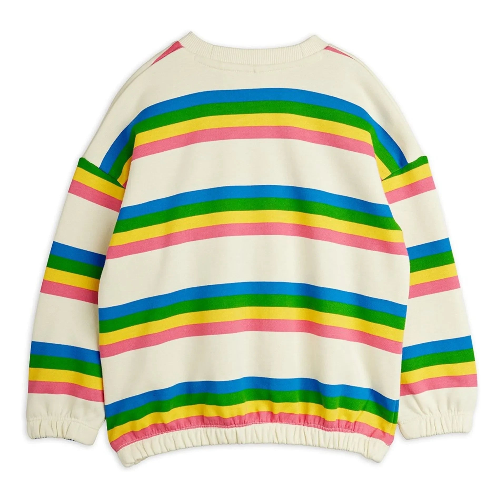 Mini Rodini - Organic Cotton Striped Sweatshirt | Ecru