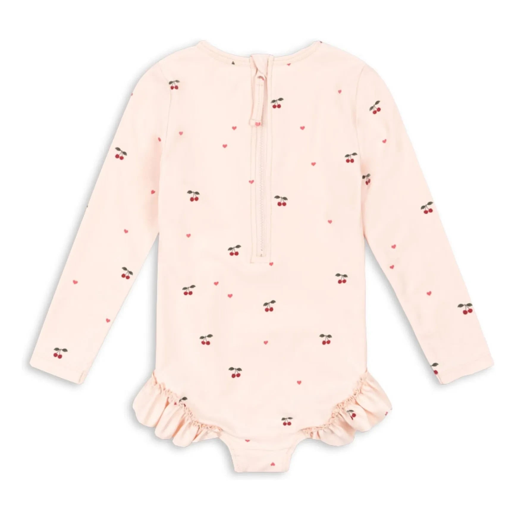 Konges Sløjd - Merle Cerises Long Sleeve Swimsuit Recycled Fibers | Light Pink