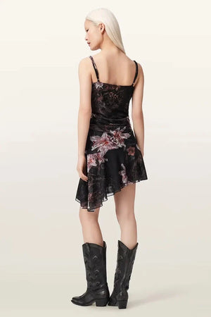 AllSaints asimetrik elbise BEA
