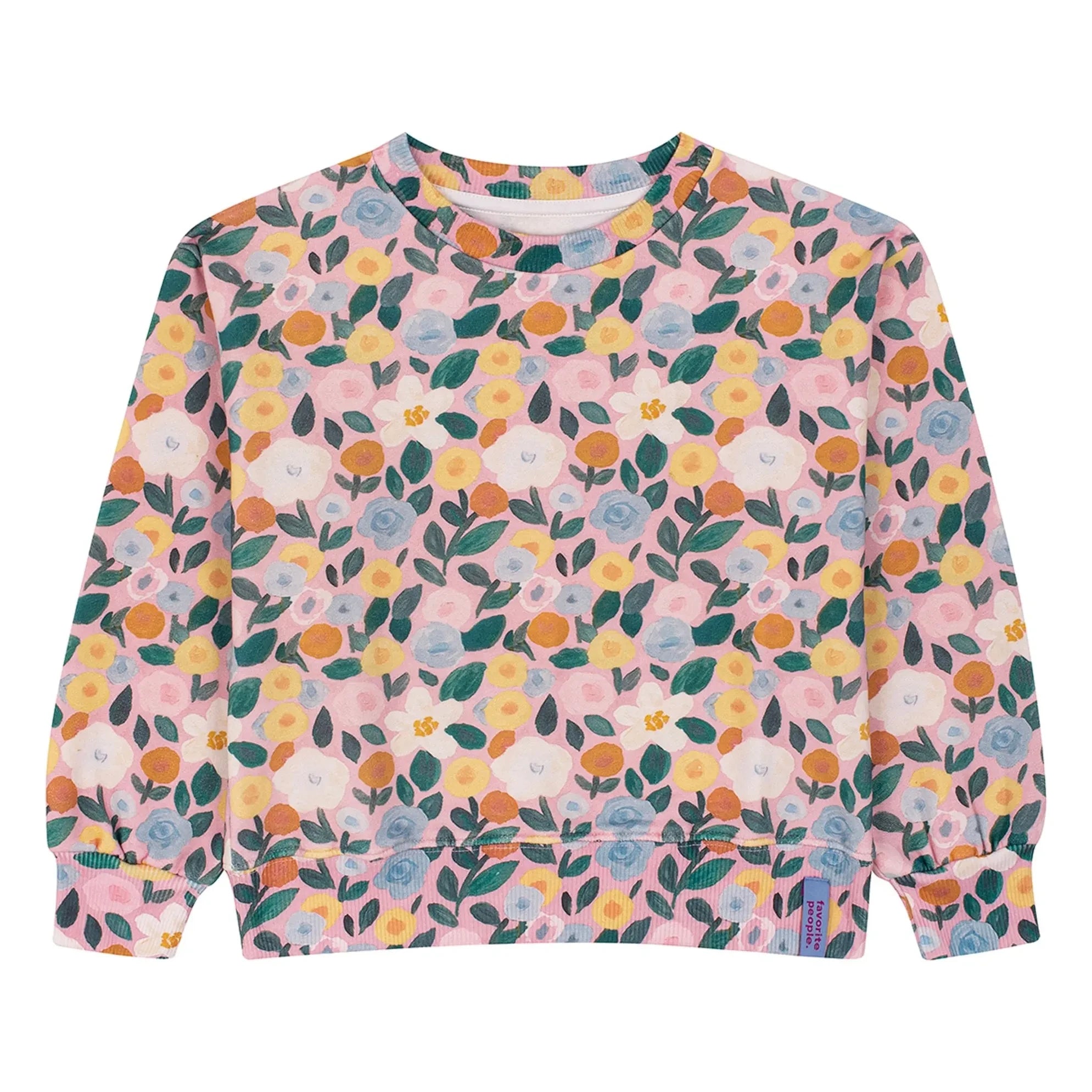 Favorite People - Blossom organik pamuklu sweatshirt | Pembe