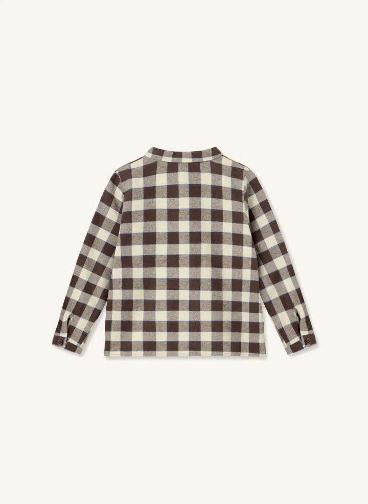 Fliink - Cody Checkered Shirt | Brown