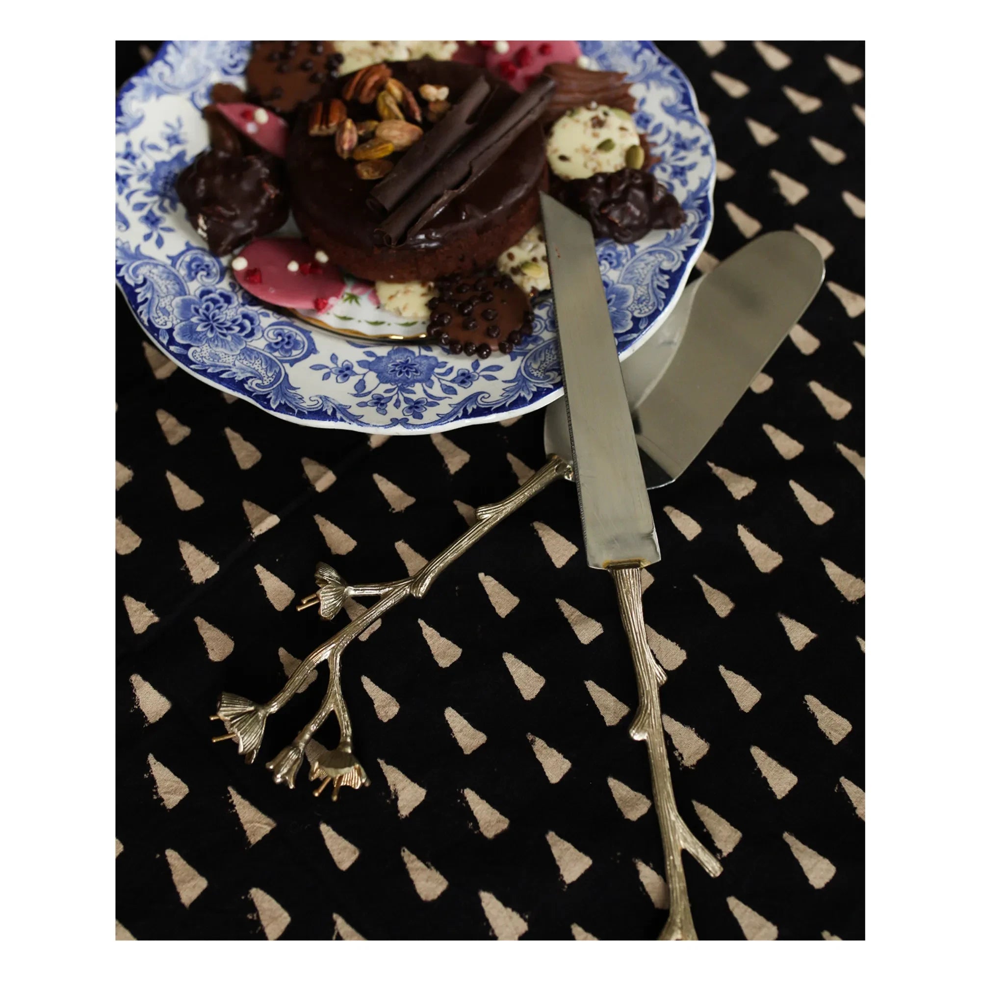 Doing Goods - Ava Blossom Cutlery Set - 2-piece | Gold