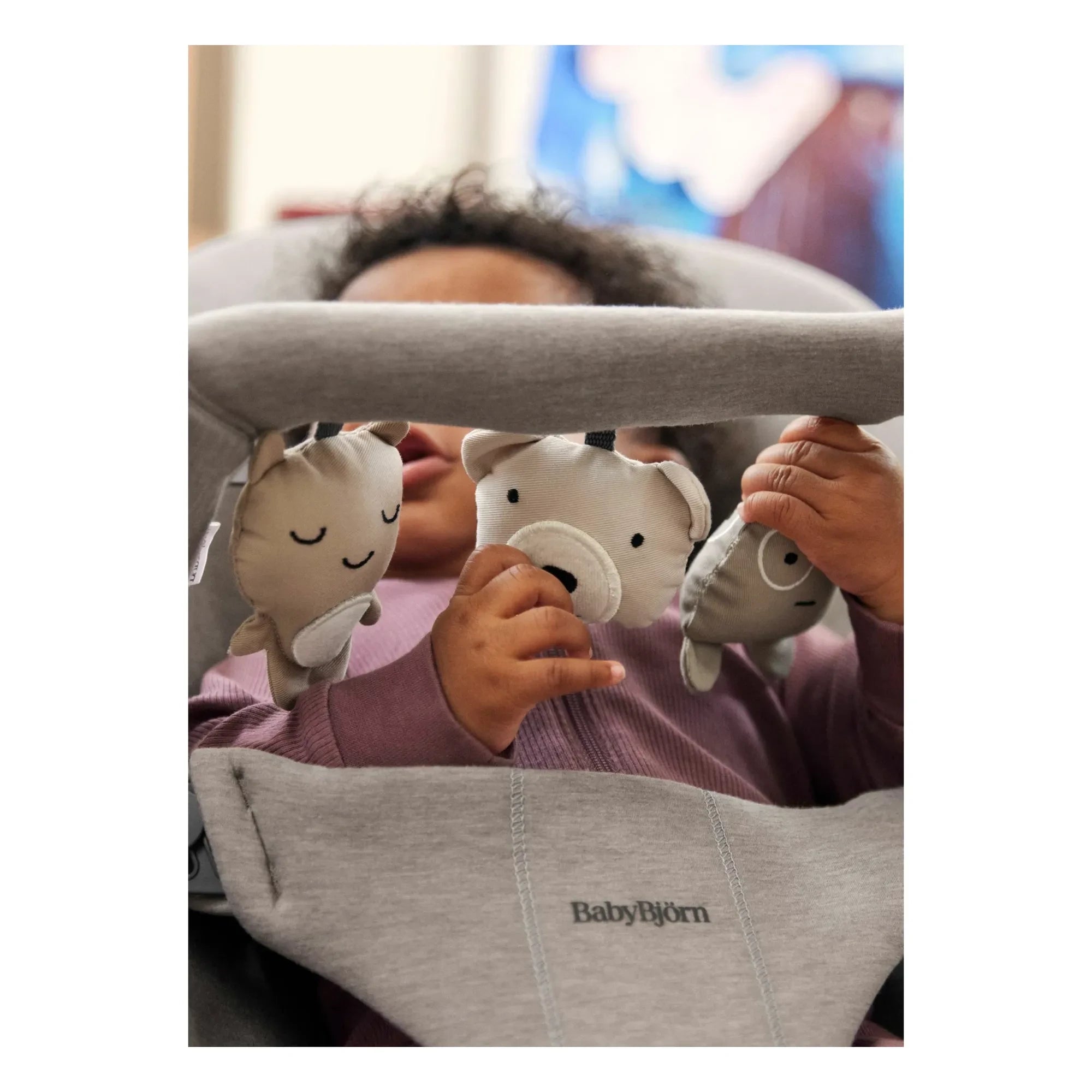 BabyBjörn - Amis Doux Baby Bouncer Strap | Sand Gray