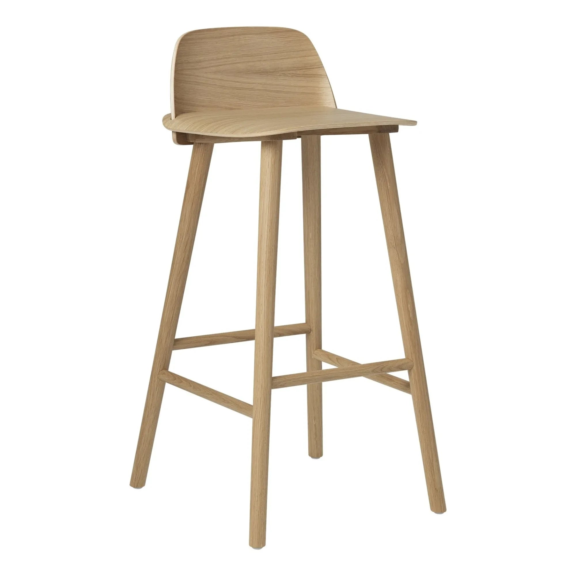 Muuto - Nerd Bar Stool 75 cm | Oak