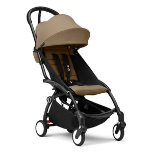 Stokke® - YOYO³ 6+ Baby Stroller Black Frame | Toffee
