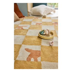 Bleuu-studio - Walter Damier Rug | Mustard