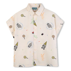 Kenzo - Happy Sweet Panda T-Shirt | Ecru
