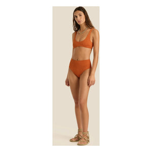 Soleil Soleil - Flo Jersey Top | Terracotta