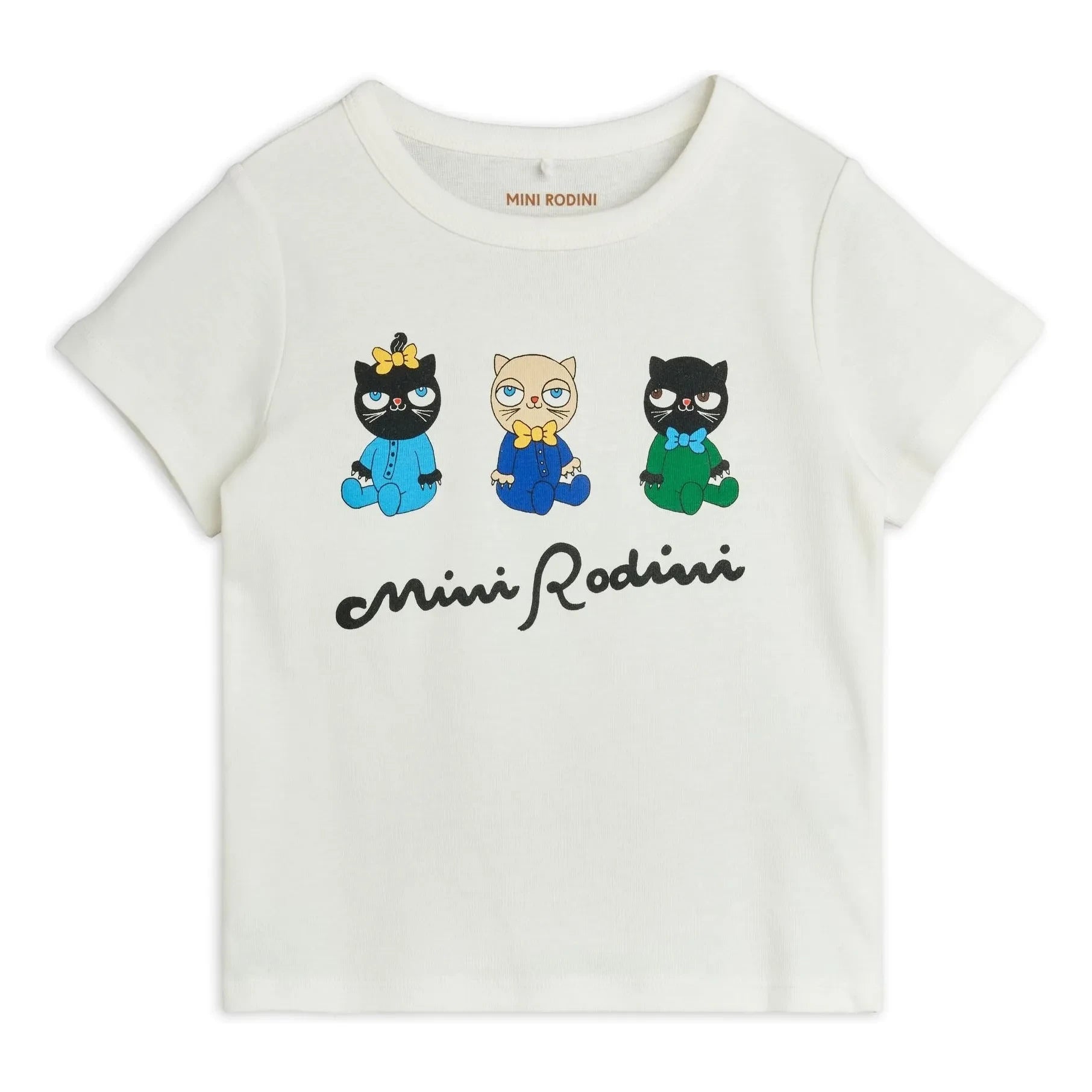 Mini Rodini - Animal T-Shirt Made of Organic Cotton | White