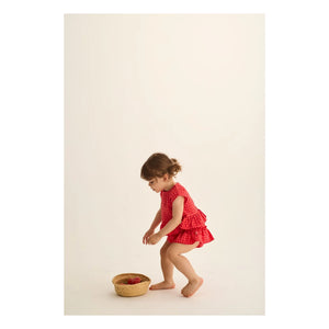 Cozmo - Coral Checkered Bloomer | Red
