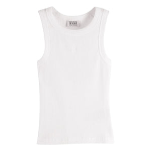 Scotch & Soda - Ribbed Tank Top Organic Cotton | White