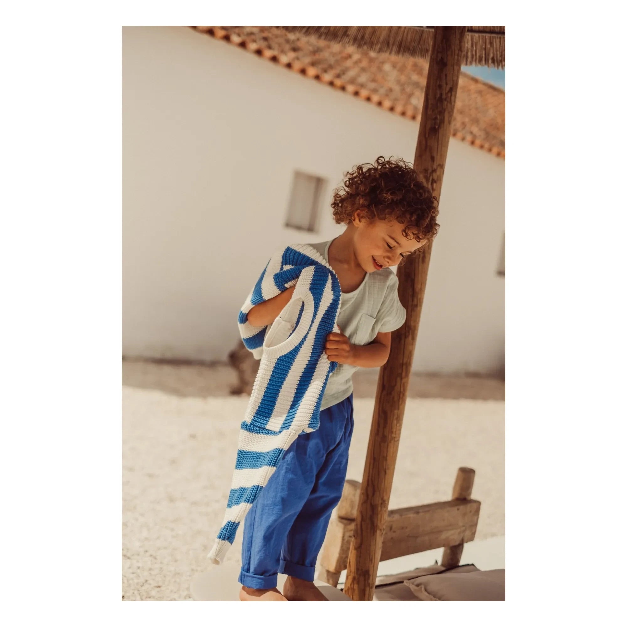 THE LiTTLE POETS - Camões Carrotte Pants | Royal Blue