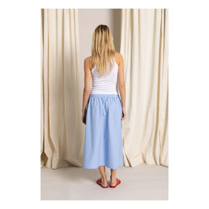 Smallable Woman - Striped Bruna Skirt | Light Blue