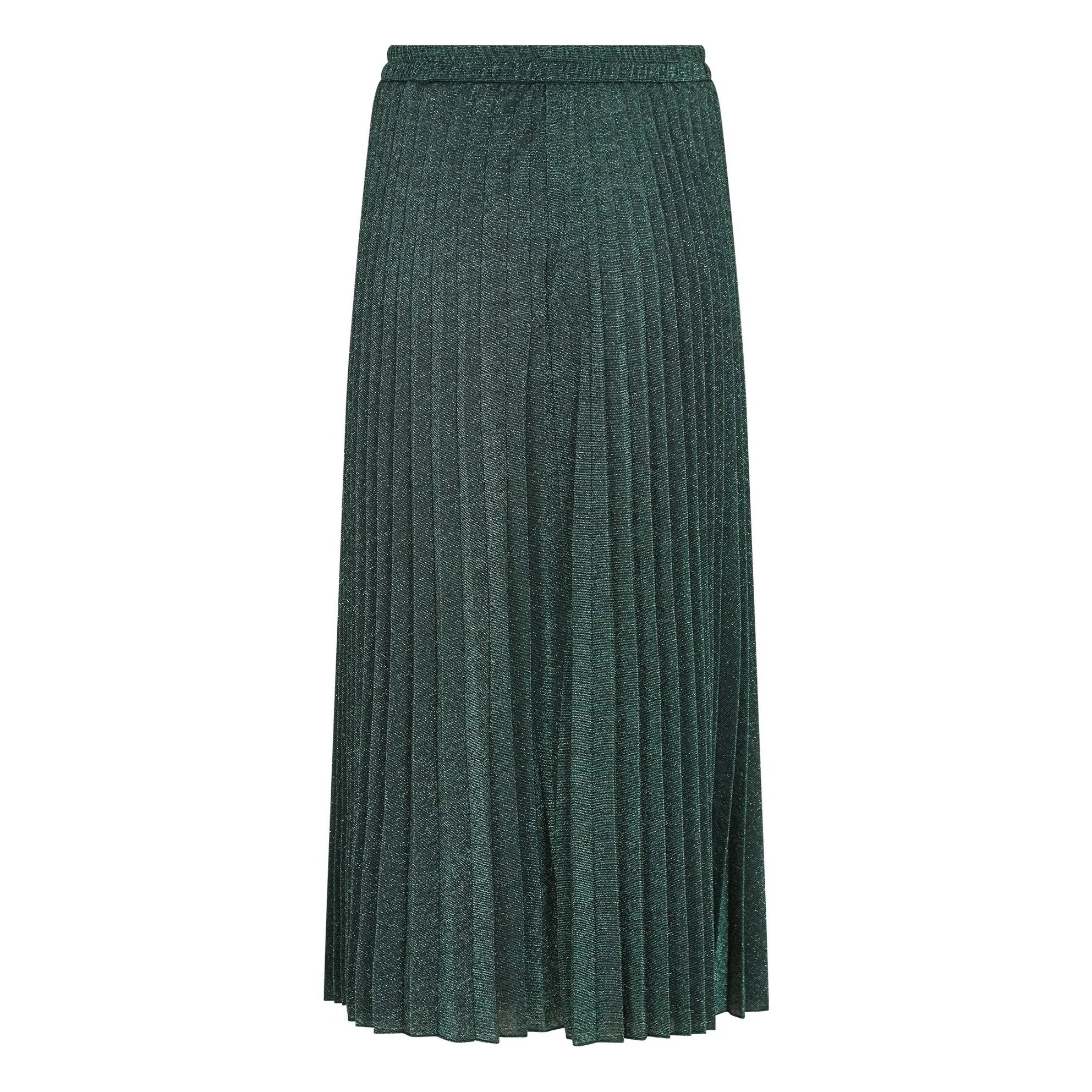 Momoni - Emi Metallic Skirt | Green