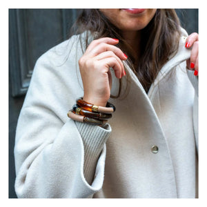 Parabaya - Moca 2 Bracelets | Brown