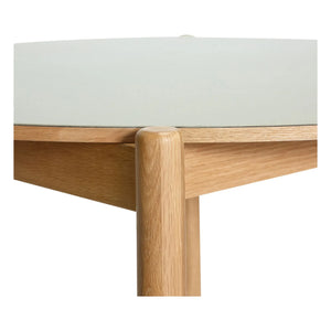 Hübsch - Oblique Round Dining Table | Light Gray