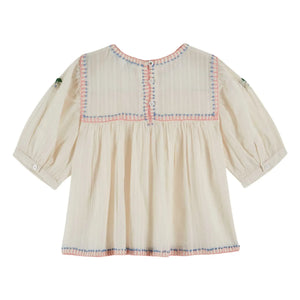 Emile et Ida - Embroidered Blouse | Cream