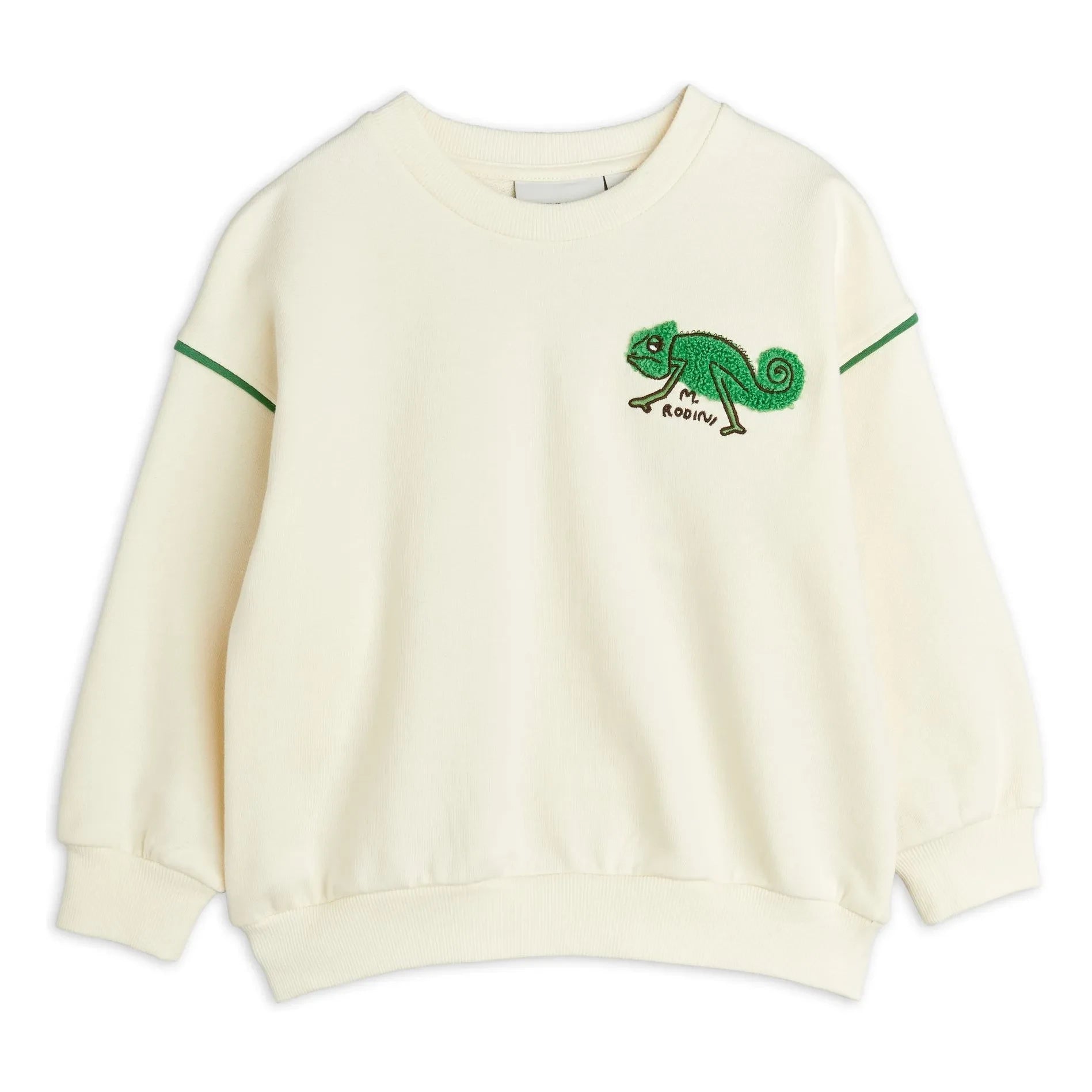 Mini Rodini - Organik pamuklu kertenkele sweatshirt | Ecru
