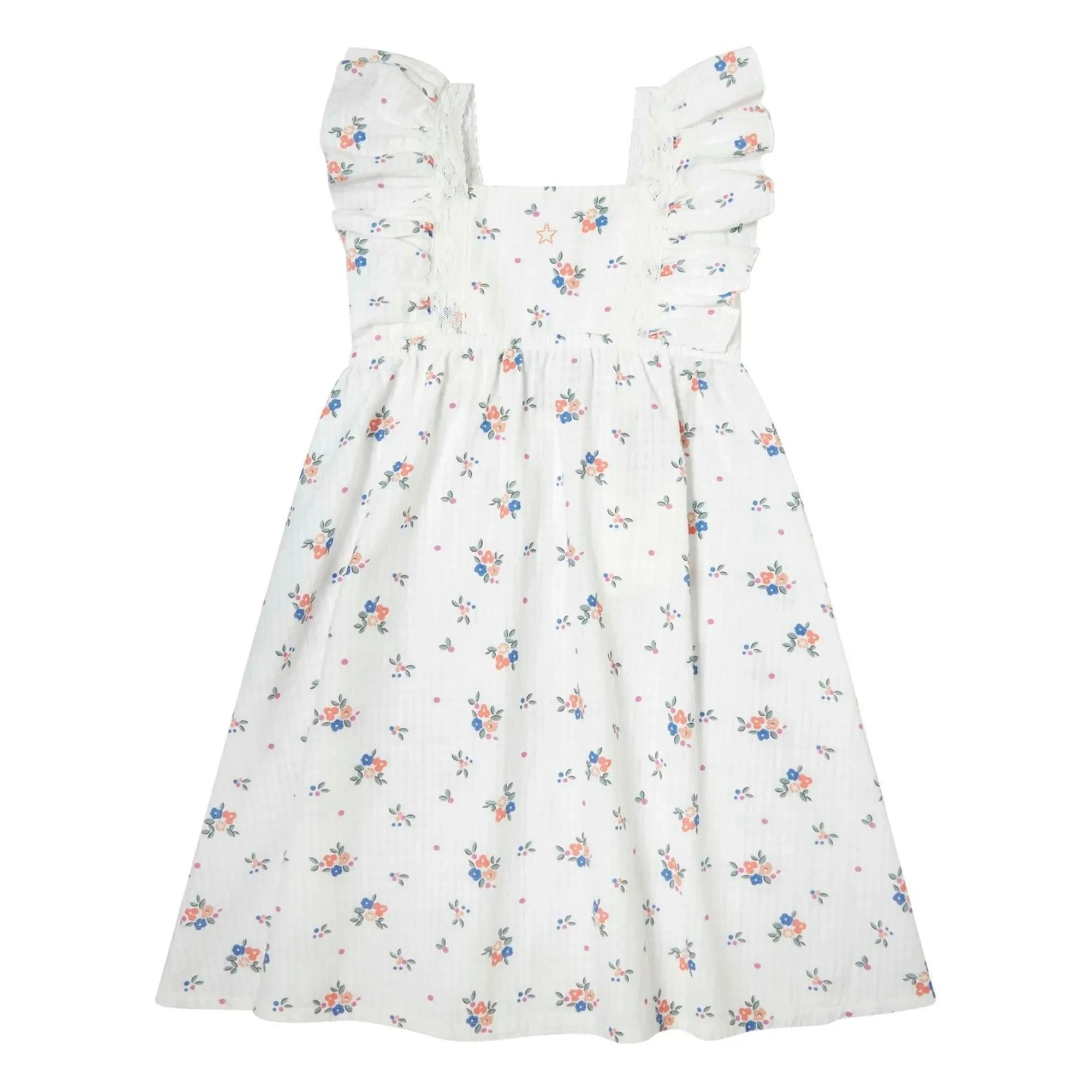 Tocoto Vintage - Floral Pattern Dress | White