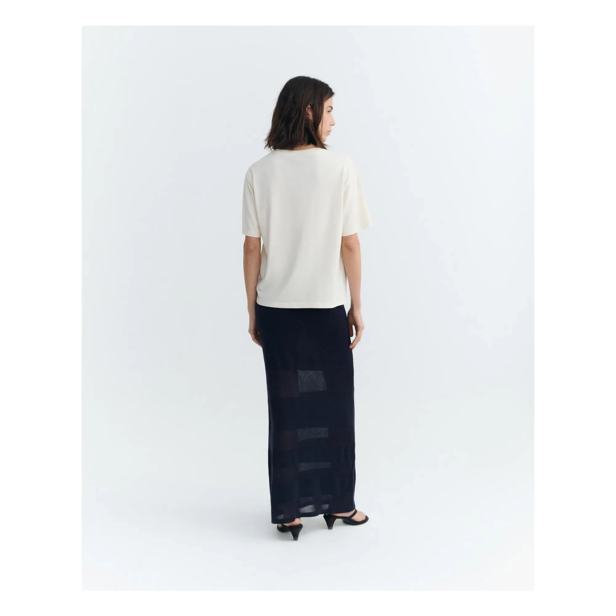 Thinking Mu - Lucia Organic Cotton T-Shirt | Ecru