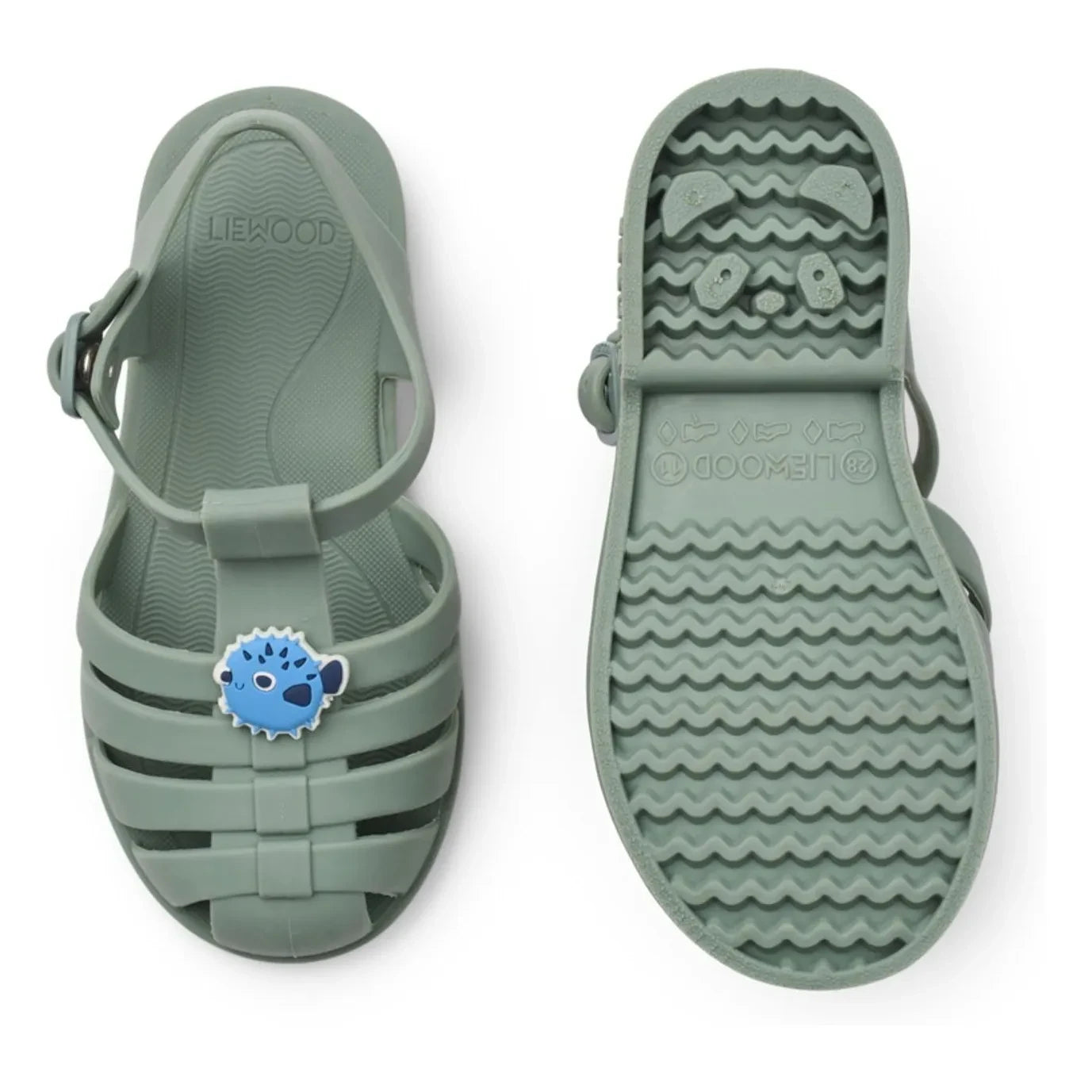 Liewood - Bre Charms Fish-Globe Sandals | Khaki