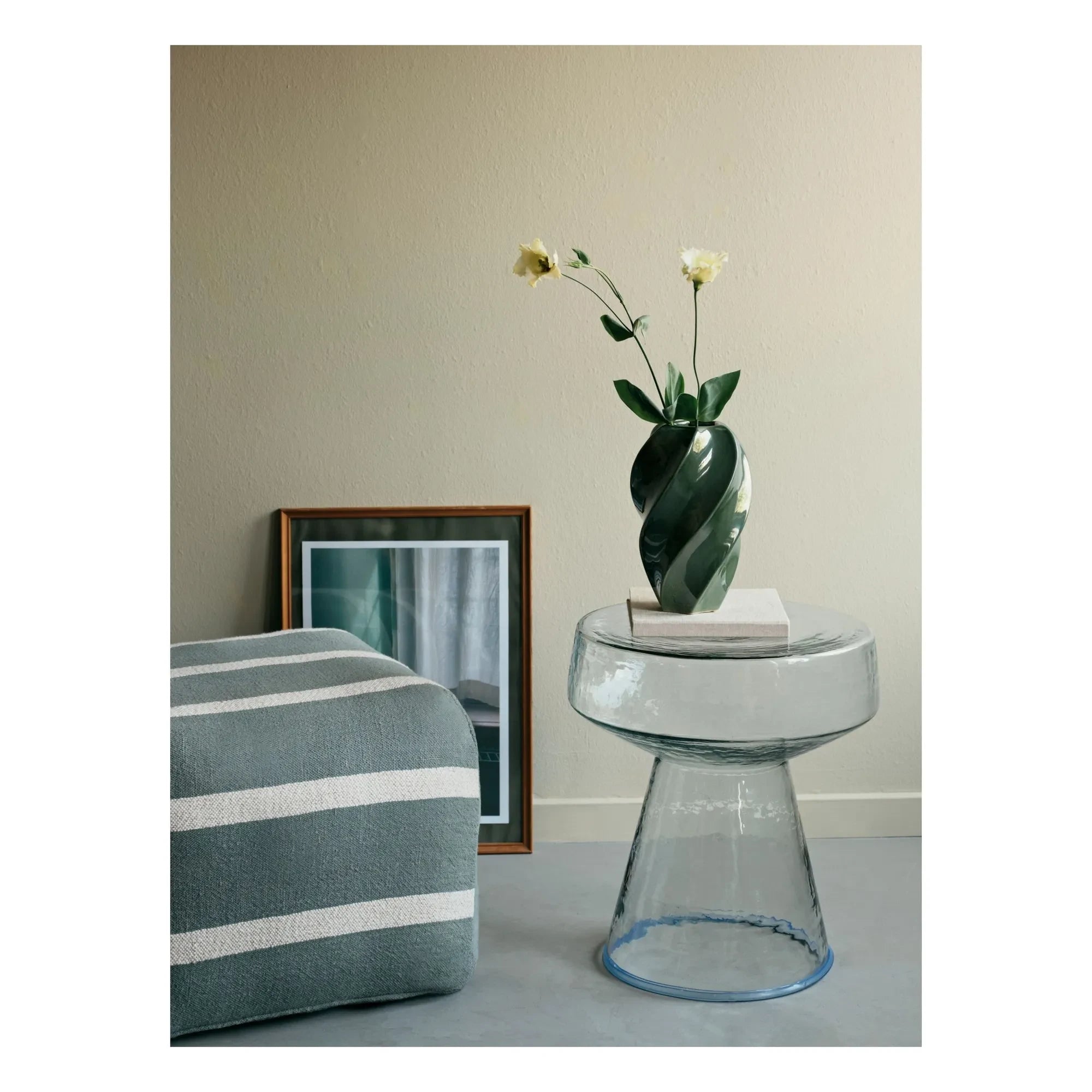 Broste Copenhagen - Odette stone ceramic vase | Green