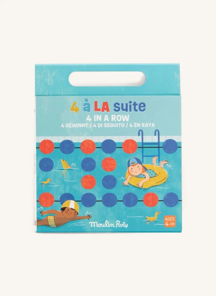 Moulin Roty - "4-Piece Row" Magnetic Game - Today is Wednesday
