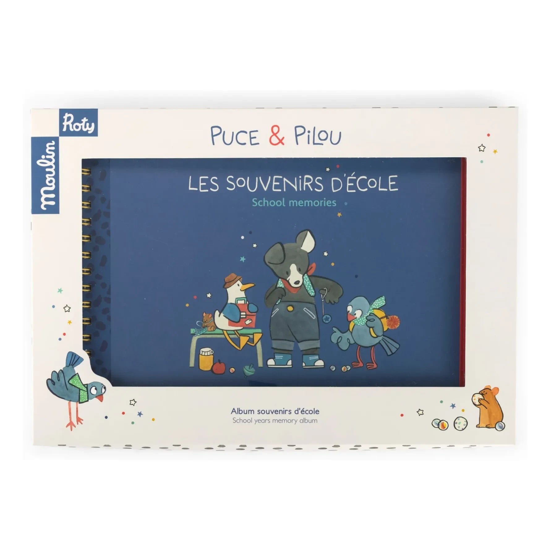 Moulin Roty - School souvenir album - Puce & Pilou