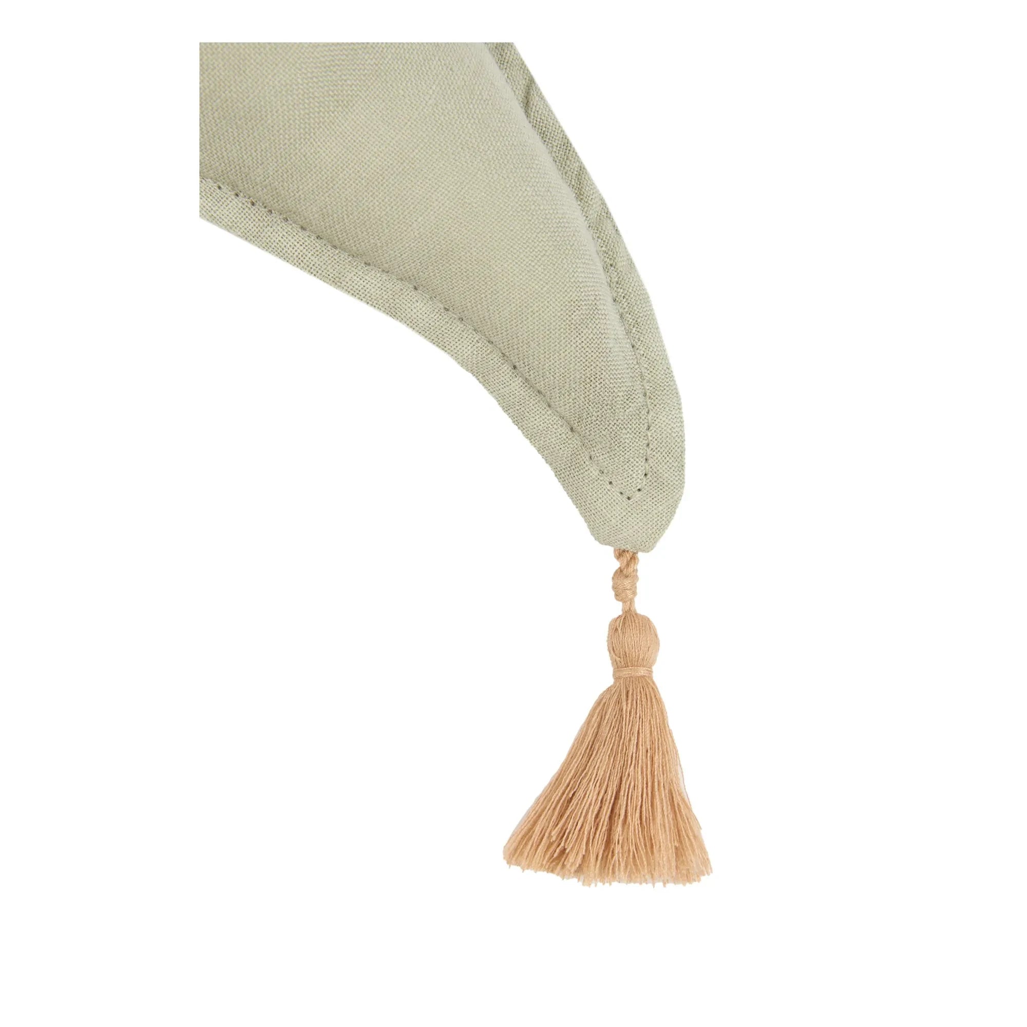 Nobodinoz - Lune Pillow - French Linen | Matcha Green