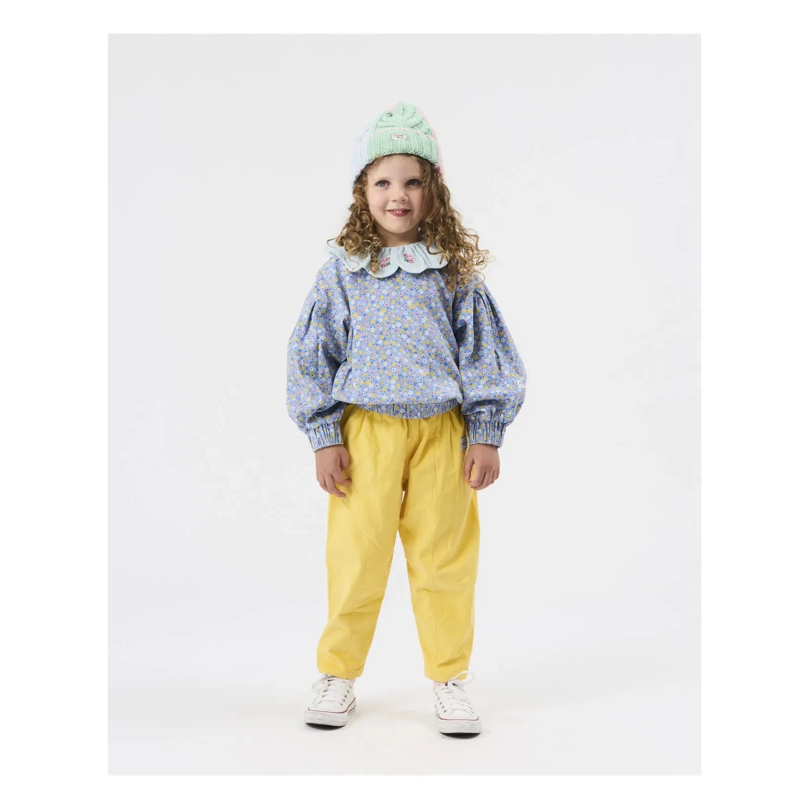 Goldie + Ace - Mavi Çiçekli Bluz