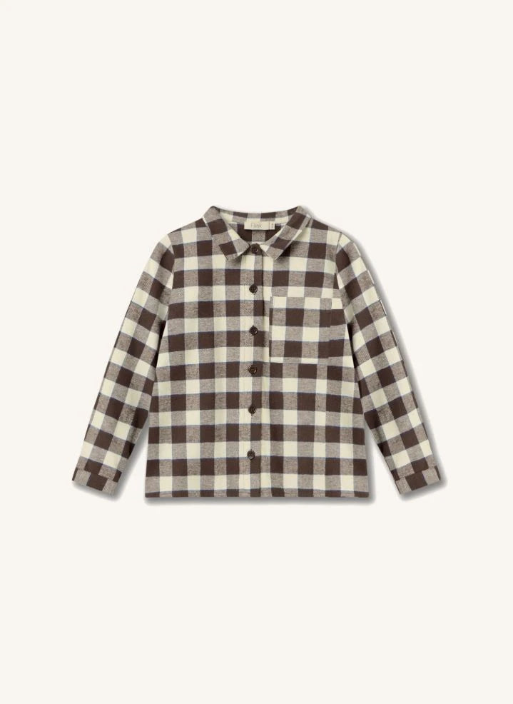Fliink - Cody Checkered Shirt | Brown