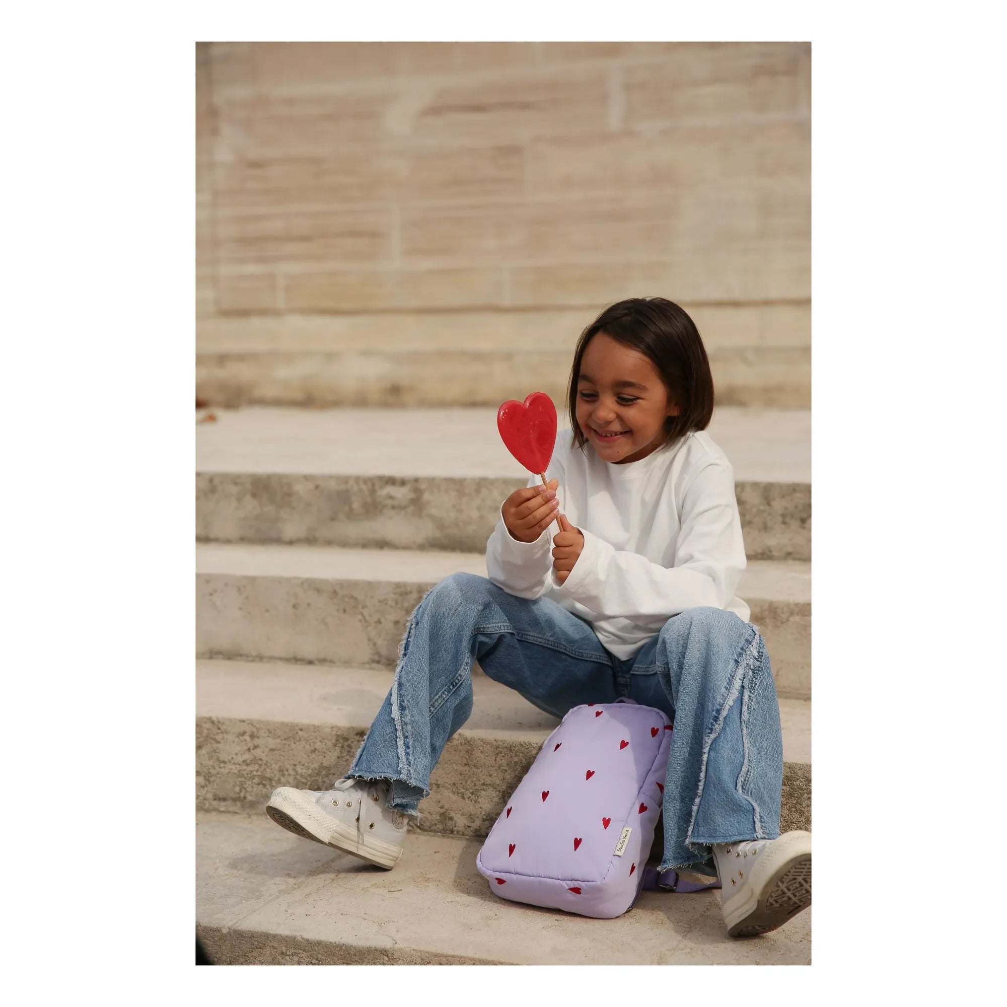 Studio Noos - Puffy Heart Backpack | Lilac