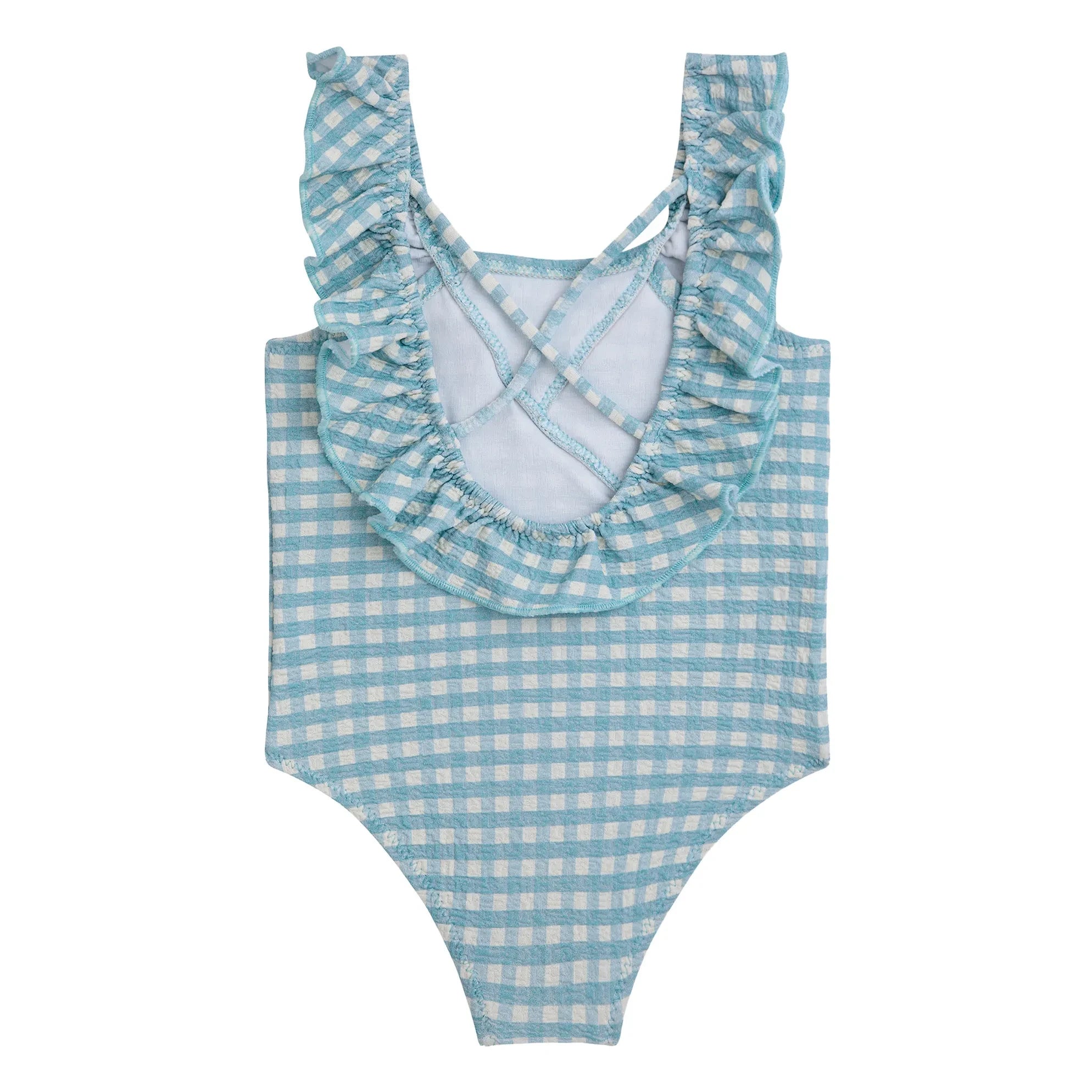 Bobo Choses - Vichy One-Piece Swimsuit | Light Blue