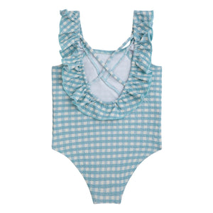 Bobo Choses - Vichy One-Piece Swimsuit | Light Blue