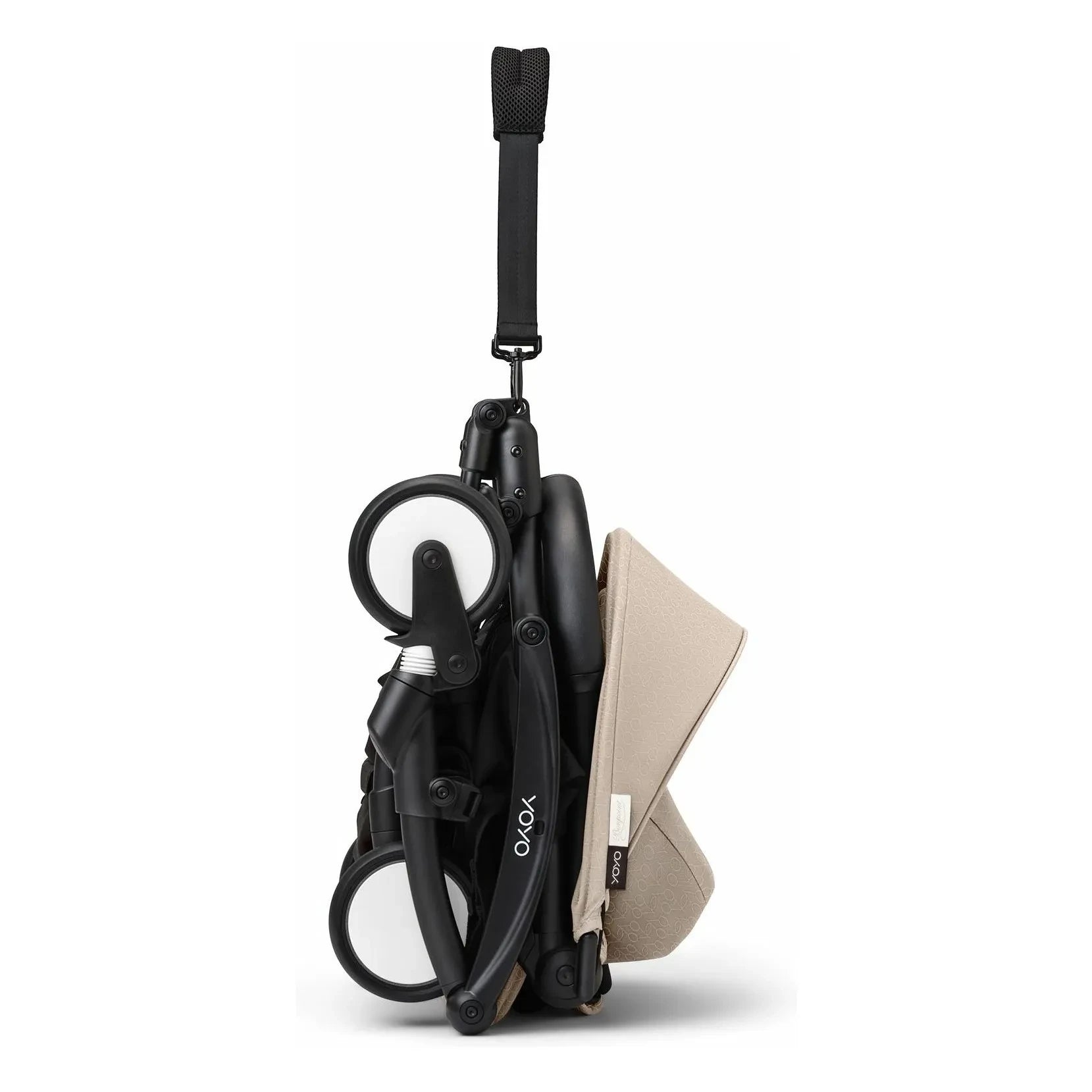 Stokke® - YOYO³ Bonpoint 0+ Newborn Stroller with Black Frame | Beige