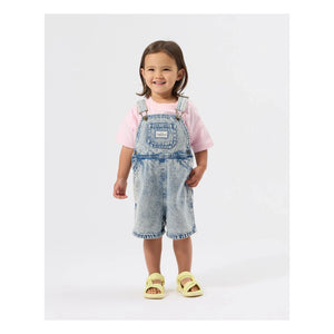 Goldie + Ace - Burton Vintage Kısa Dungarees | Denim mavi