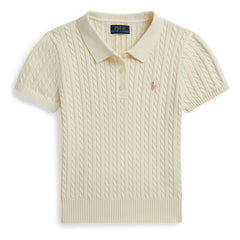 Ralph Lauren - Fine knit polo shirt | Cream