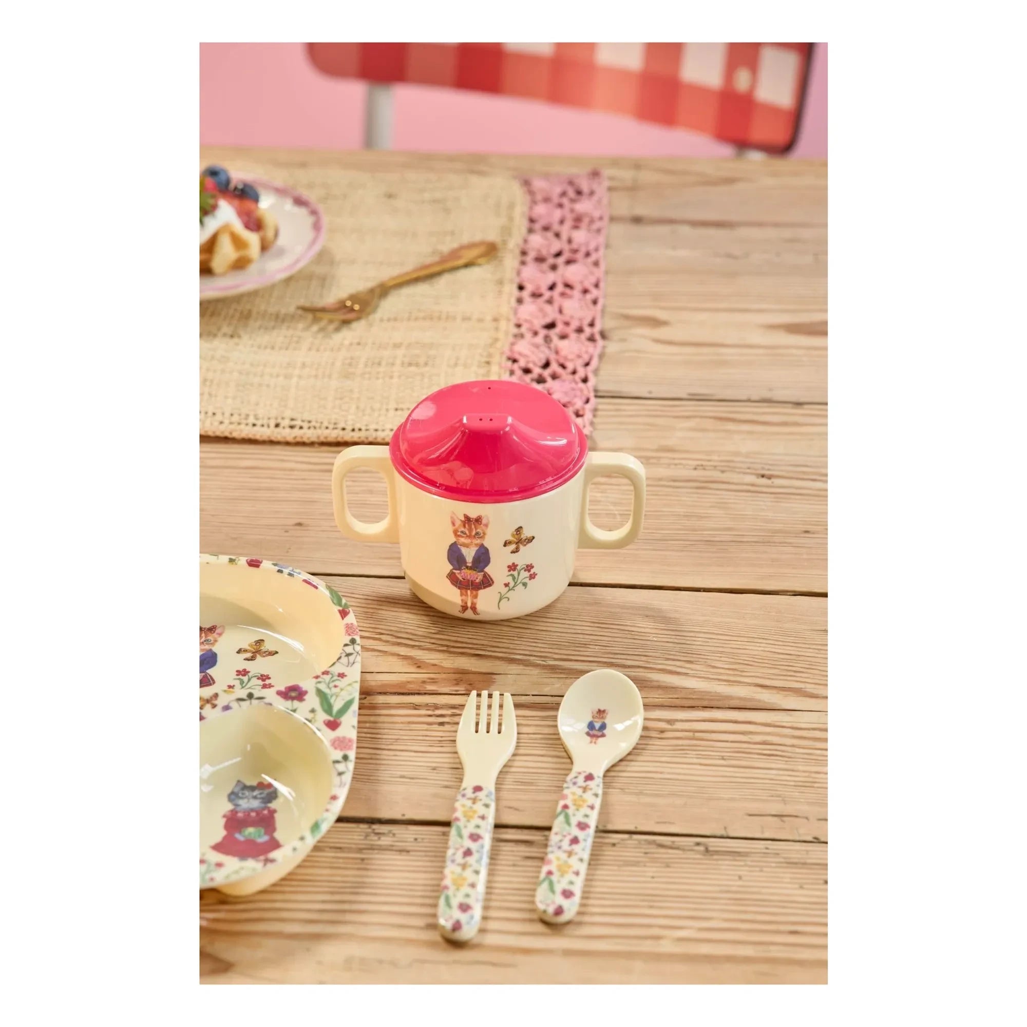 Rice - Melamine Dinnerware Set - Rice x Nathalie Lété | Pink