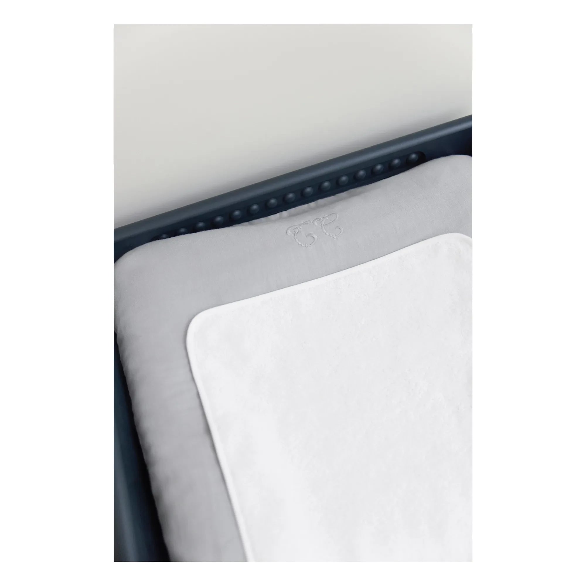 Tartine et Chocolat - Toile de Jouy Changing Mat Cover | Gray