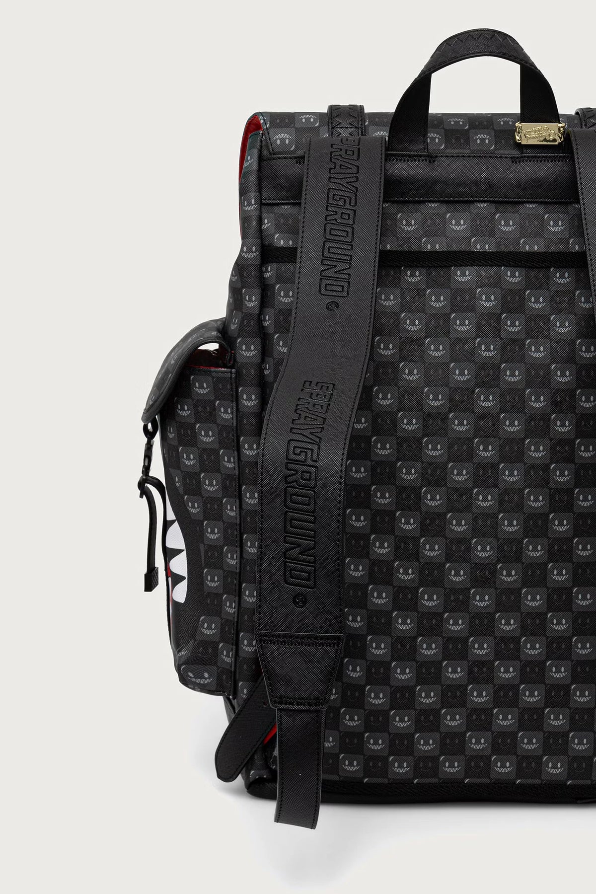 Sprayground - Black Backpack with Sharks in Paris 910B9311NSZ