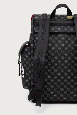 Sprayground - Black Backpack with Sharks in Paris 910B9311NSZ
