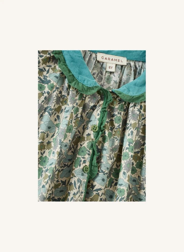 Caramel - Verdite Liberty Dress | Green